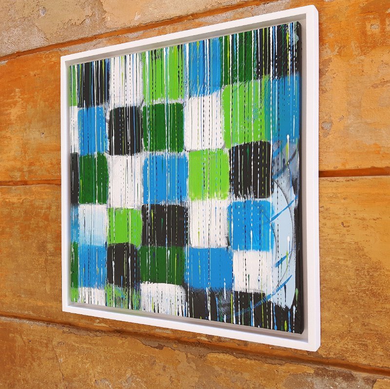 Coloured lines 20 2018 50×50 Acryl-Lack auf LW, € 390 SOLD 